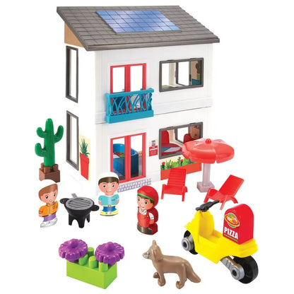 Ecoiffier abrick nowoczesny dom + akcesoria