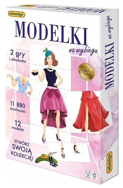 Modelki na wybiegu gra