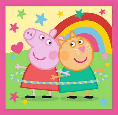 Puzzle 3w1 Peppa i przyjaciele
