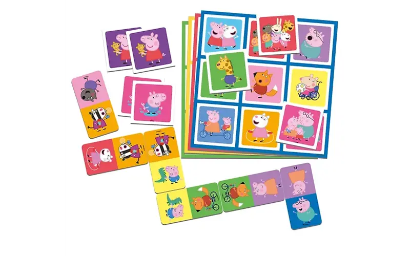 Świnka Peppa 3w1 - Lotto, Domino, Memo