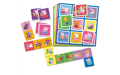 Świnka Peppa 3w1 - Lotto, Domino, Memo