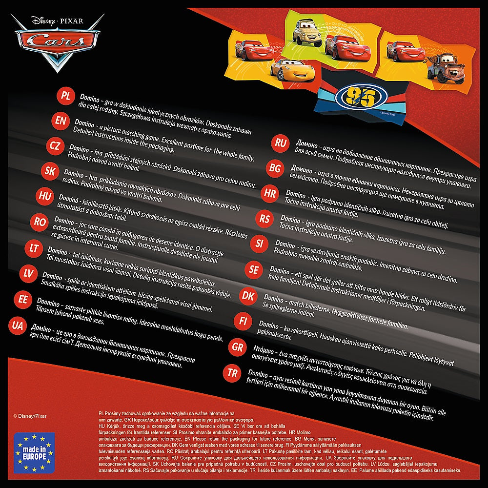 Gra DOMINO Cars 01599