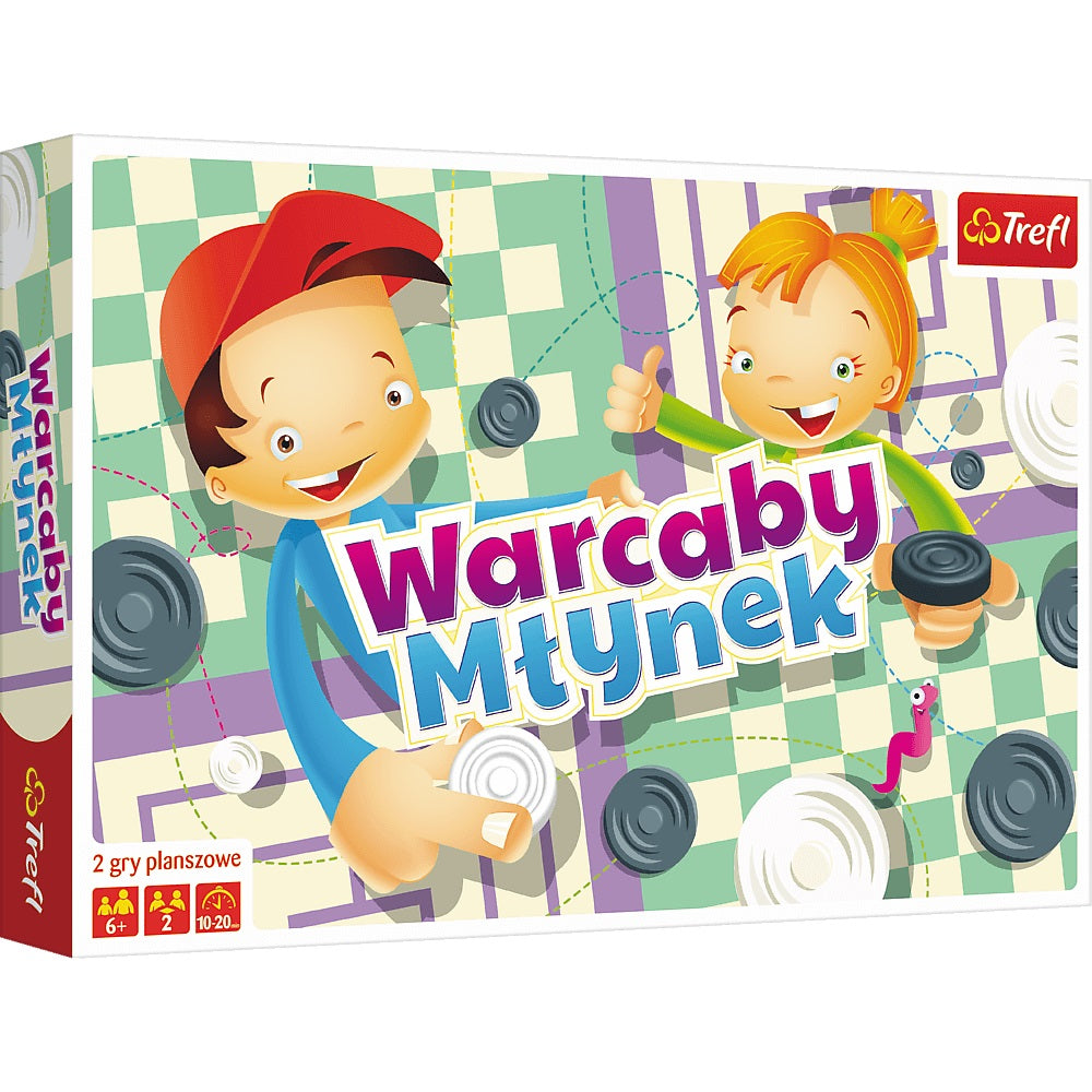 GRA Warcaby / Młynek ilustrowany 01622