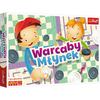 GRA Warcaby / Młynek ilustrowany 01622