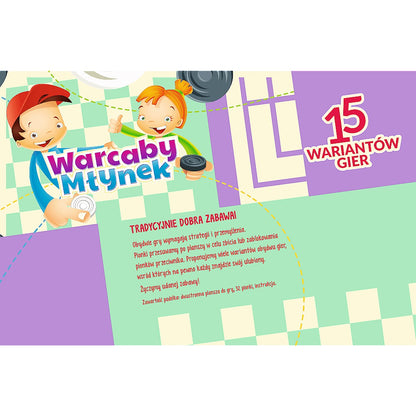 GRA Warcaby / Młynek ilustrowany 01622