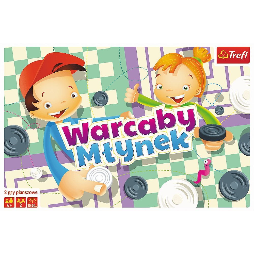 GRA Warcaby / Młynek ilustrowany 01622