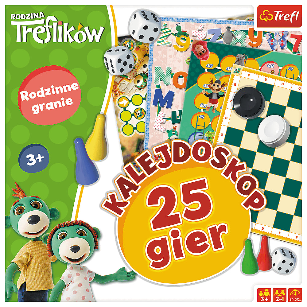 GRA RodzinaTreflików Kalejdoskop 25gier 01678