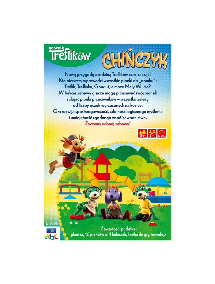 Gra chińczyk rodzina treflików