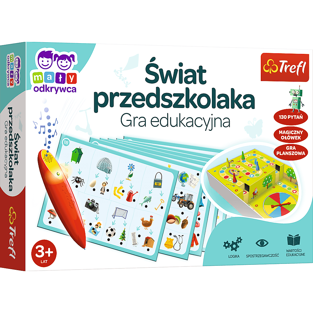 Mały odkrywca gra świat przedszkolaka magiczny ołówek