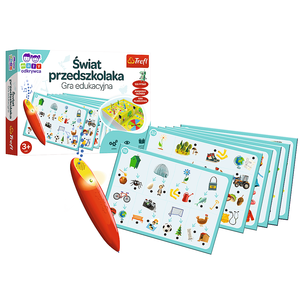 Mały odkrywca gra świat przedszkolaka magiczny ołówek