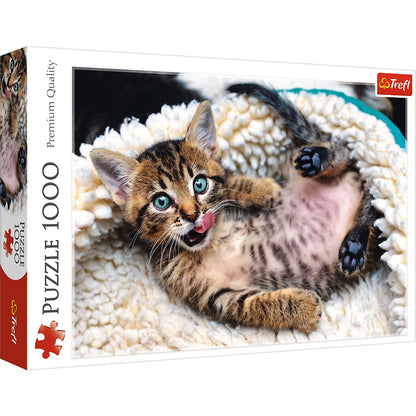 PUZZLE 1000 Wesoły kotek 10448