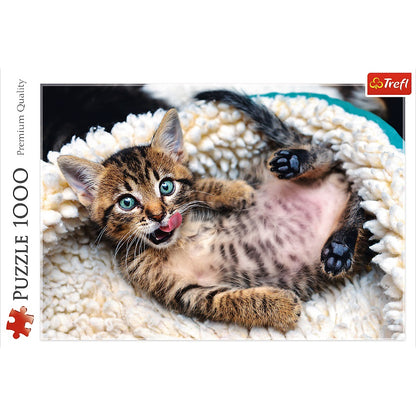 PUZZLE 1000 Wesoły kotek 10448