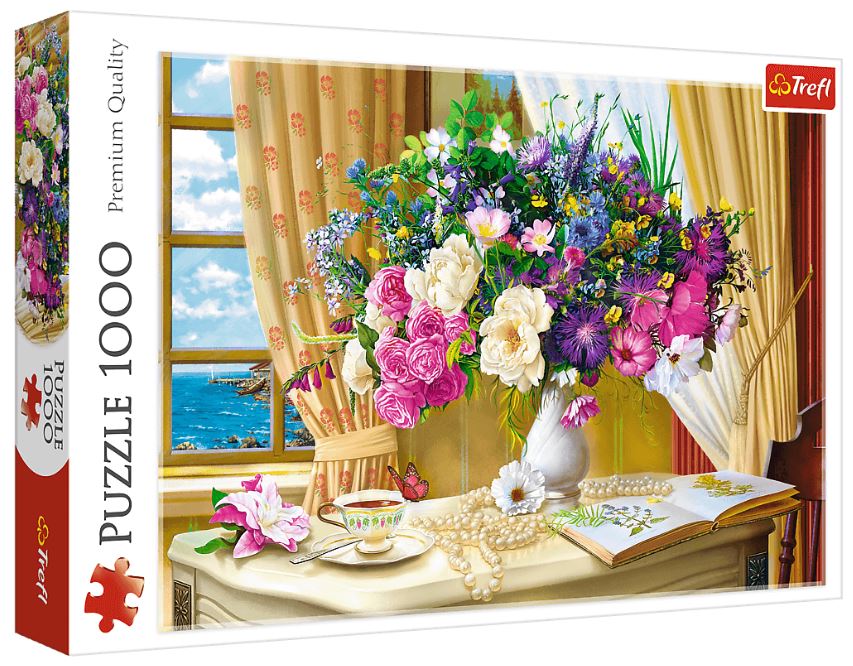 PUZZLE 1000 Kwiaty o poranku 10526