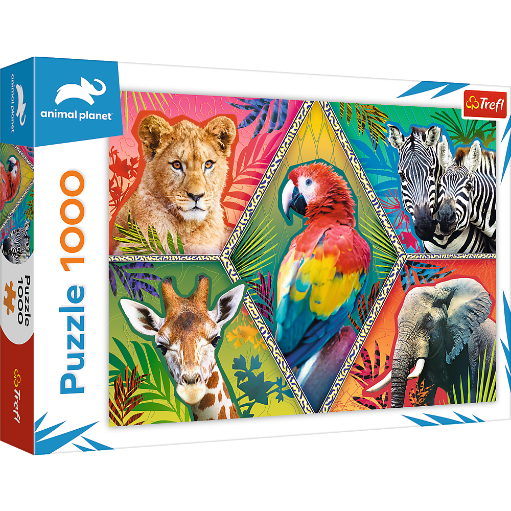 Puzzle 1000 Egzotyczne zwierzęta