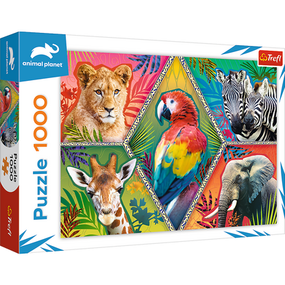 Puzzle 1000 Egzotyczne zwierzęta