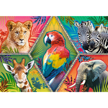 Puzzle 1000 Egzotyczne zwierzęta