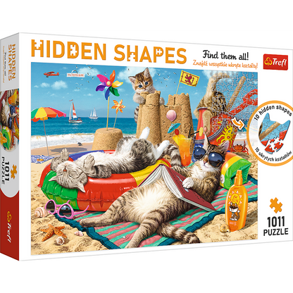 PUZZLE 1000 HiddenShapes Kocie wakacje 10674