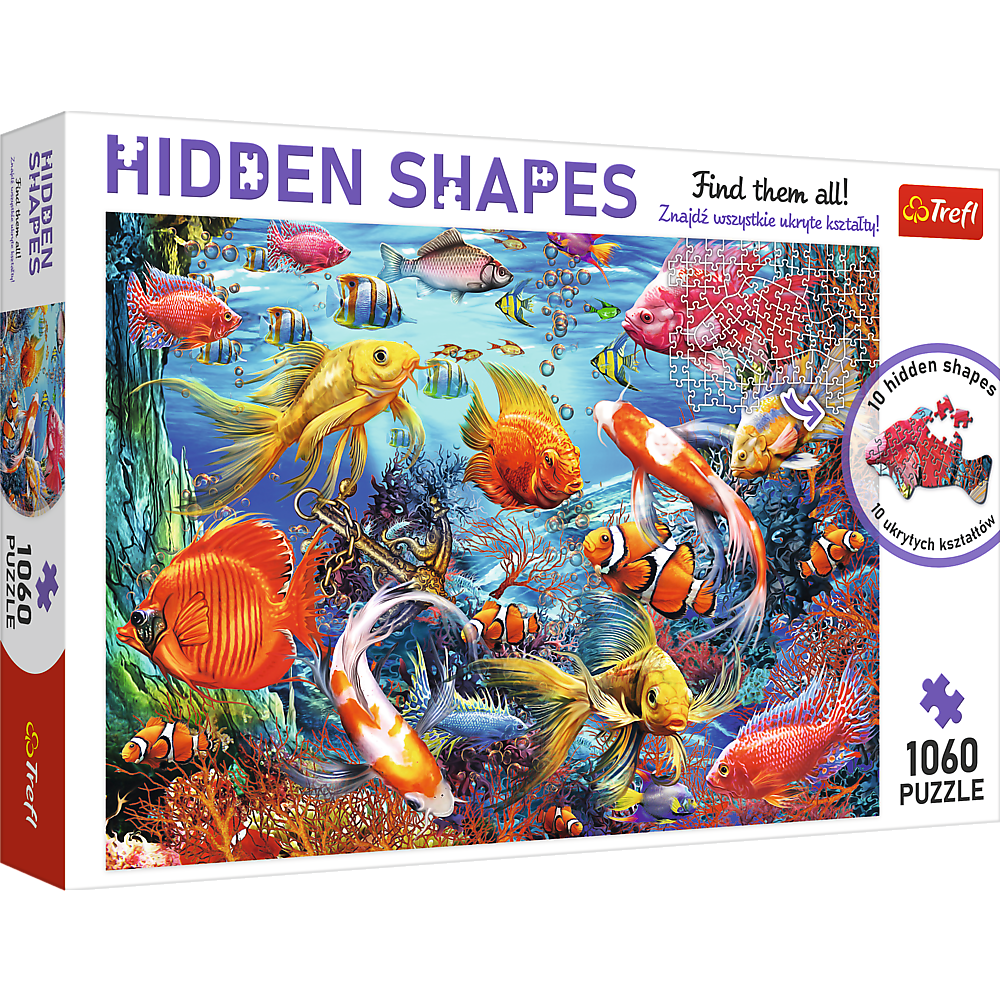 PUZZLE 1000 HiddenShapes Podwodne zycie 10676