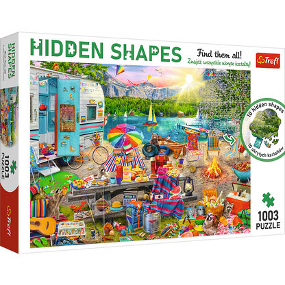 Puzzle hidden shapes 1000 elementów wycieczka kamperem