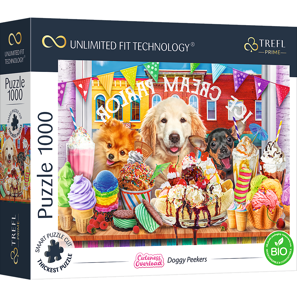 PUZZLE 1000 UFT Doggy Peekers 10699