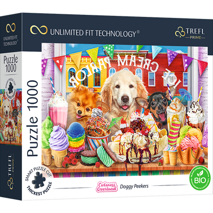 PUZZLE 1000 UFT Doggy Peekers 10699