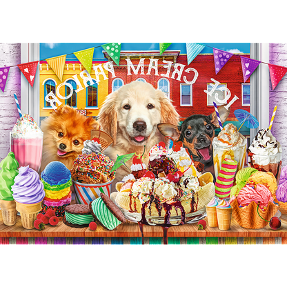 PUZZLE 1000 UFT Doggy Peekers 10699