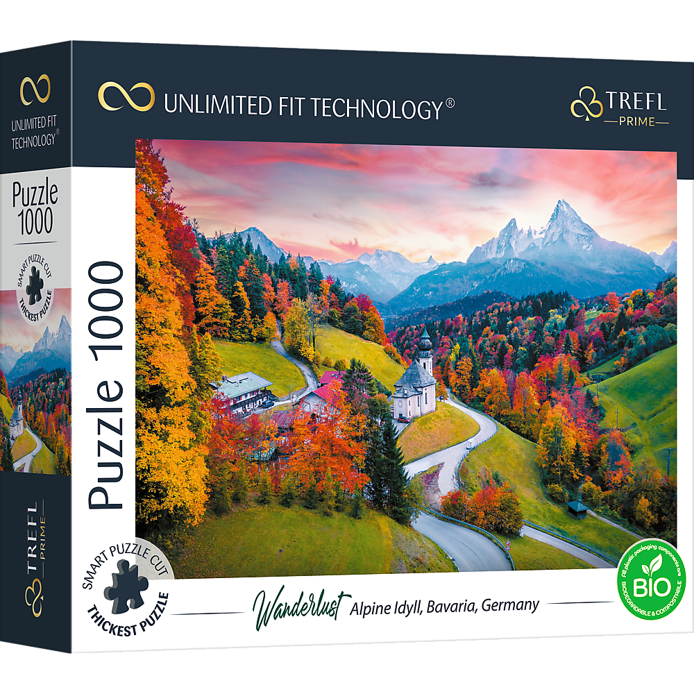 PUZZLE 1000 UFT At theFoot ofAlps Bav. 10703