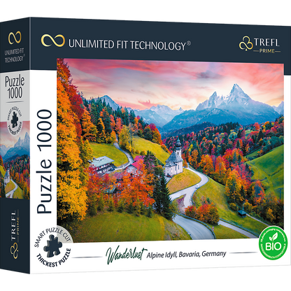 PUZZLE 1000 UFT At theFoot ofAlps Bav. 10703