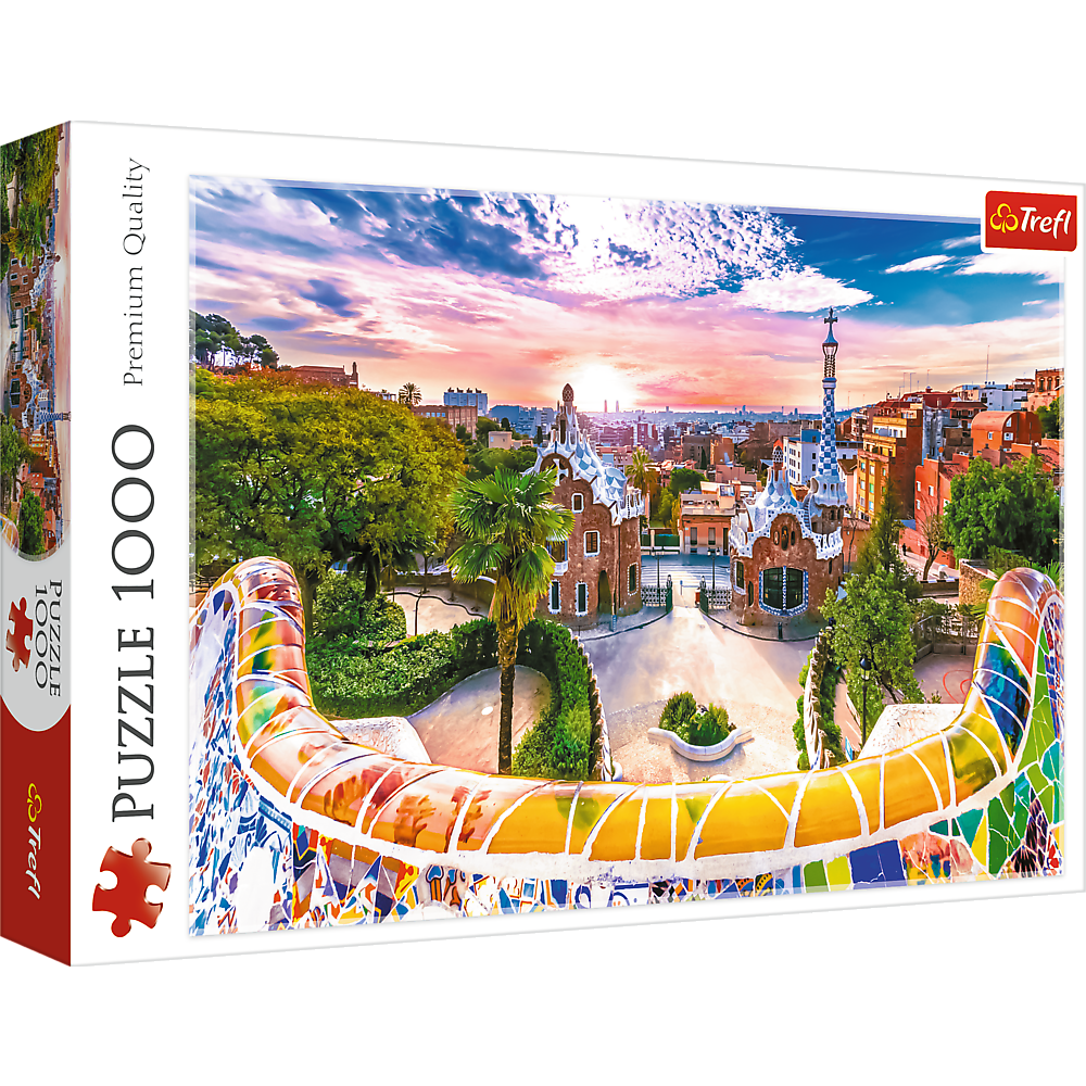 PUZZLE 1000 Zachód słońca nad Barceloną 10711