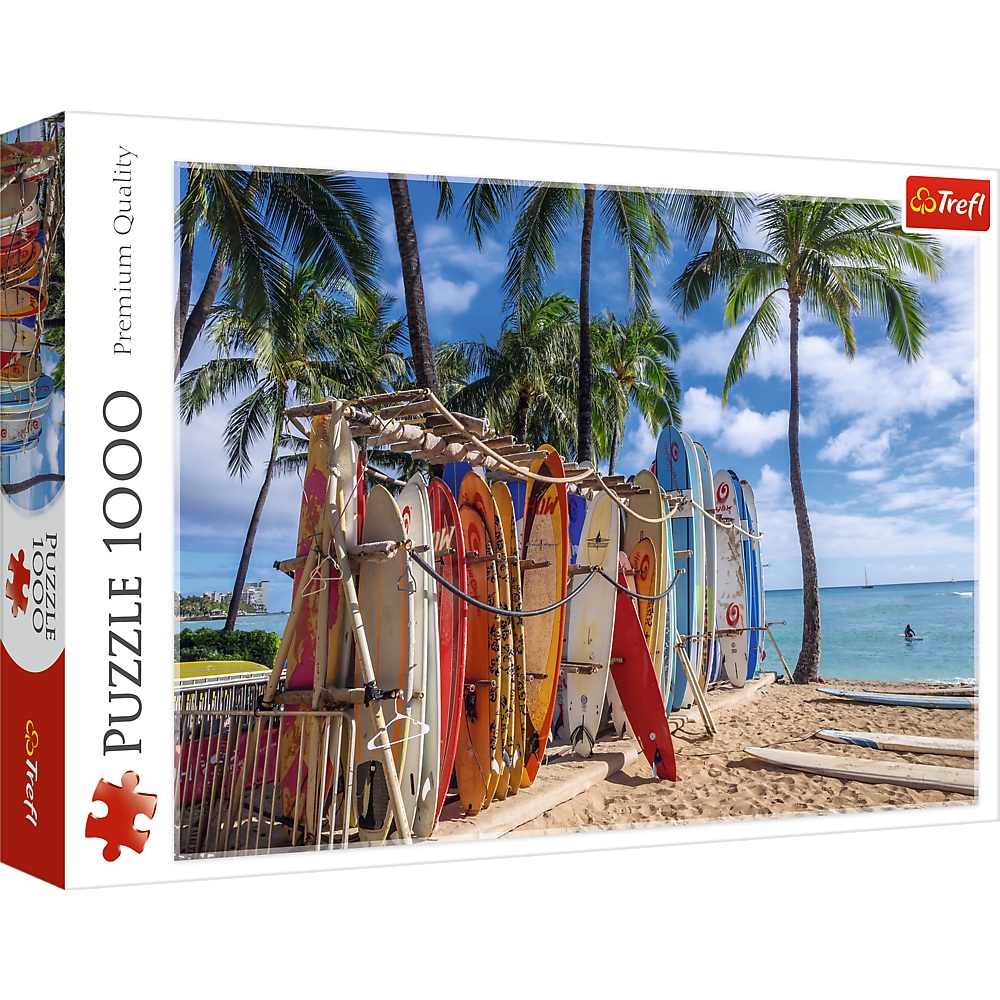Puzzle 1000 elementów plaża waikiki hawaje