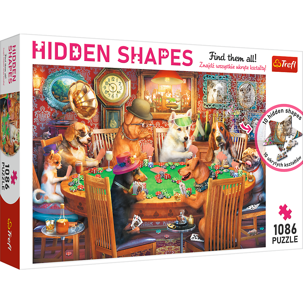 PUZZLE 1086 Hidden Shapes-Wieczór gier 10749