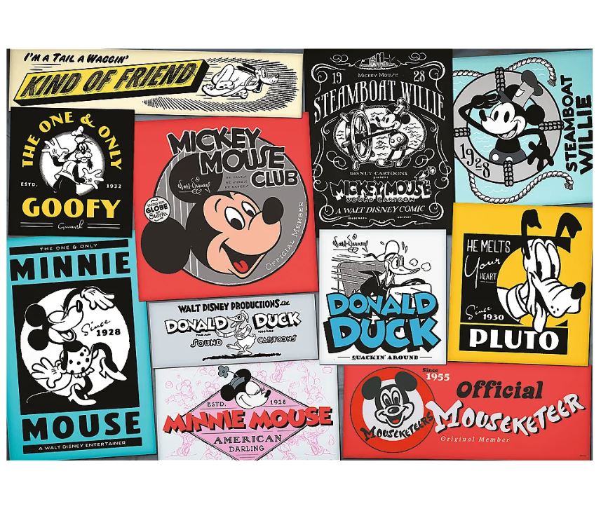PUZZLE 1000 UFT Disney Retro Posters 10761