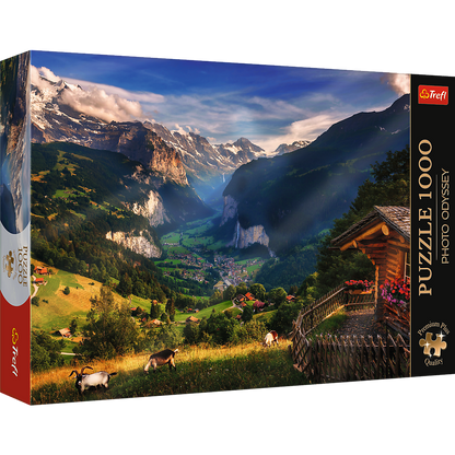 Puzzle 1000 Premium Plus Photo Odyssey Dolina Lauterbrunnen