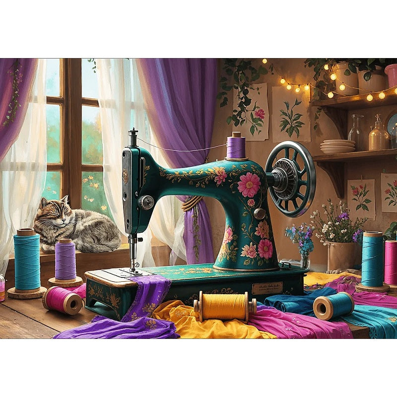 Puzzle 1000 el. Moja pracownia krawiecka
