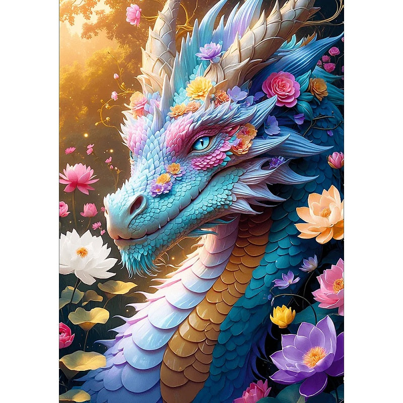 Puzzle 1000 elementów Kolorowy Smok