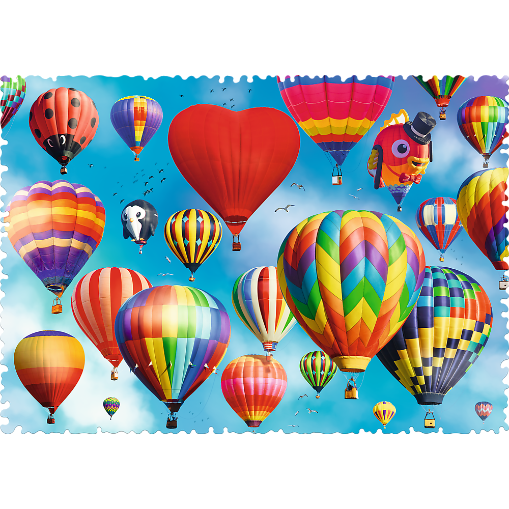 Puzzle 600 elementów Crazy Shapes Kolorowe balony