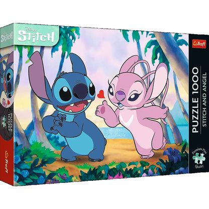 Puzzle Premium Plus Quality 1000 elementów Stitch i Angel