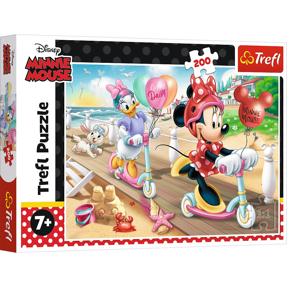 PUZZLE 200 Minnie na plaży - Disney 13262