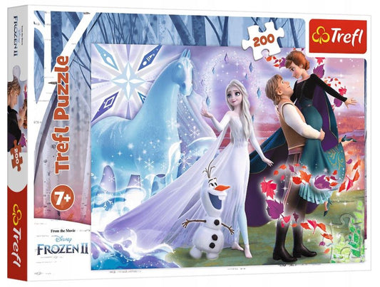 PUZZLE 200 Magiczny świat sióstr - Frozen 2