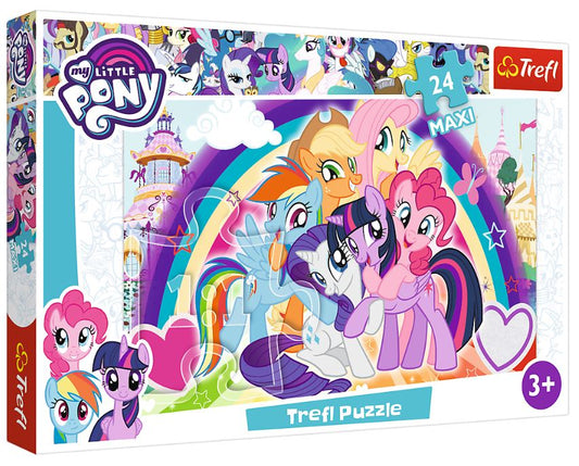 PUZZLE MAXI 24 Szczęśliwe kucyki /Hasbro MLP 14269