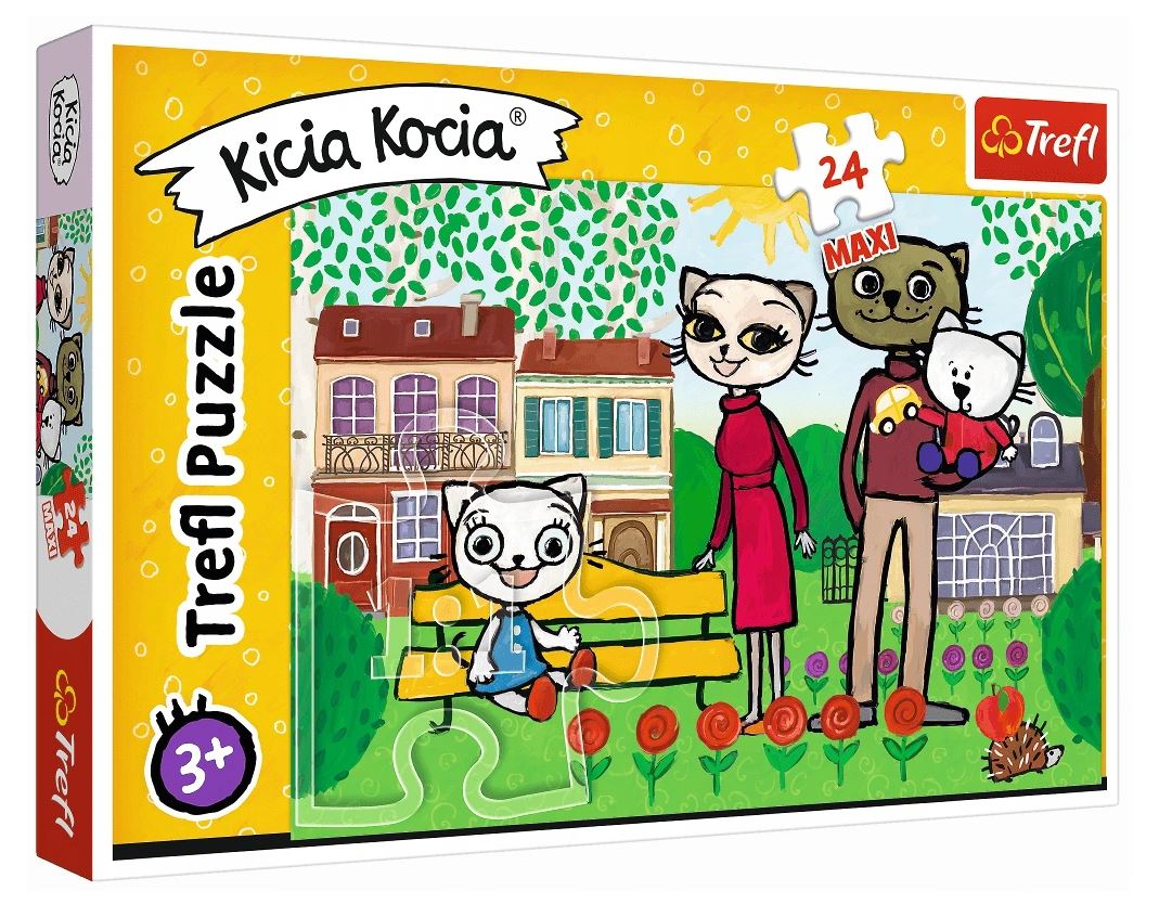 PUZZLE MAXI 24 Zabawy Kici Koci 14316