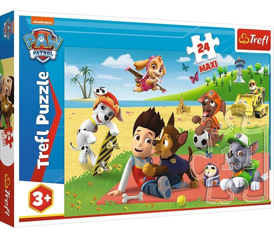 Puzzle maxi 24 zabawa na kocu psi patrol