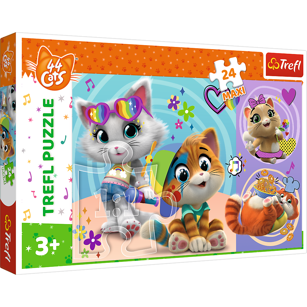 PUZZLE MAXI 24 Wesołe kotki 14350