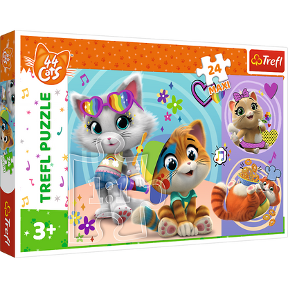 PUZZLE MAXI 24 Wesołe kotki 14350