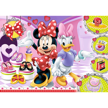 Puzzle 100 glitter minnie i błyskotki