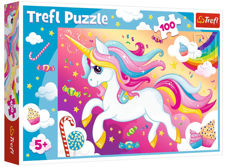 Puzzle 100 piękny jednorożec