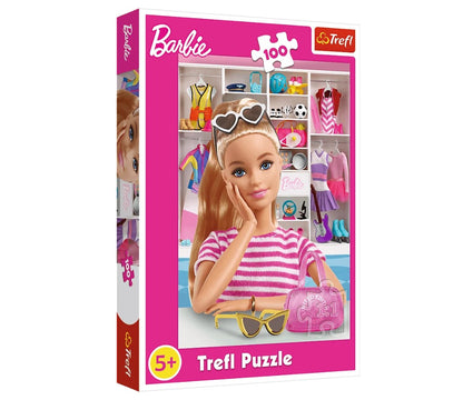 Puzzle poznaj barbie 100 elementów