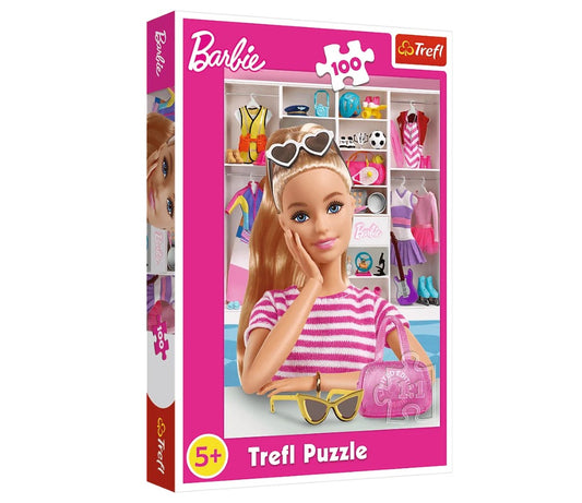 Puzzle poznaj barbie 100 elementów