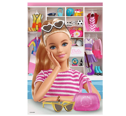 Puzzle poznaj barbie 100 elementów