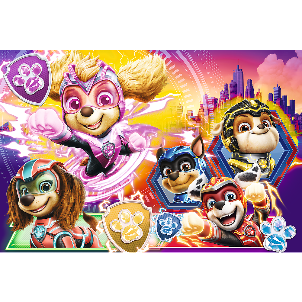 PUZZLE 100 Poznaj Mighty Pups / Psi Patr 16460